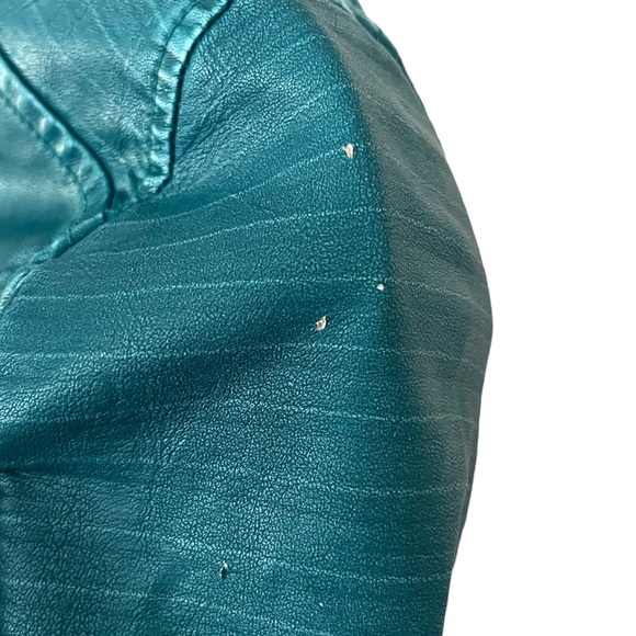 Blank NYC Teal Moto Jacket Size S - Picture 6 of 9